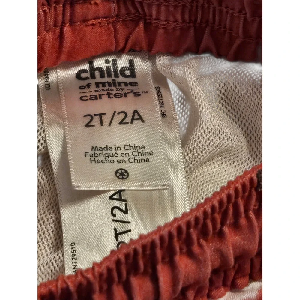 Child of Mine by Carters Toddler Boys American Flag Swim Trunks Stars Stripes 2T